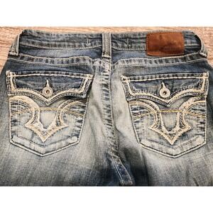 Big Star Jeans Womans 28L Hazel Curvy Fit Medium Low Rise Bootcut Blue Denim